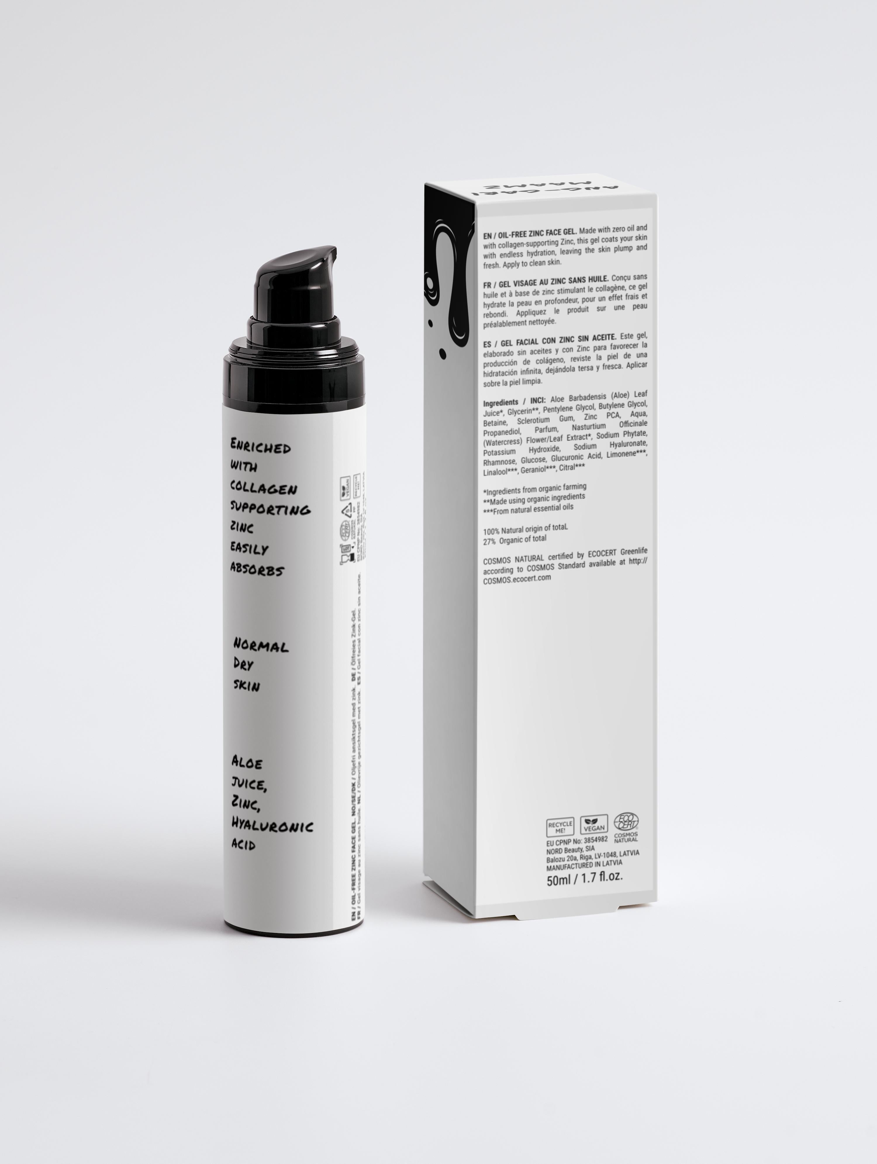 Oil-Free Zinc Face Gel for Men