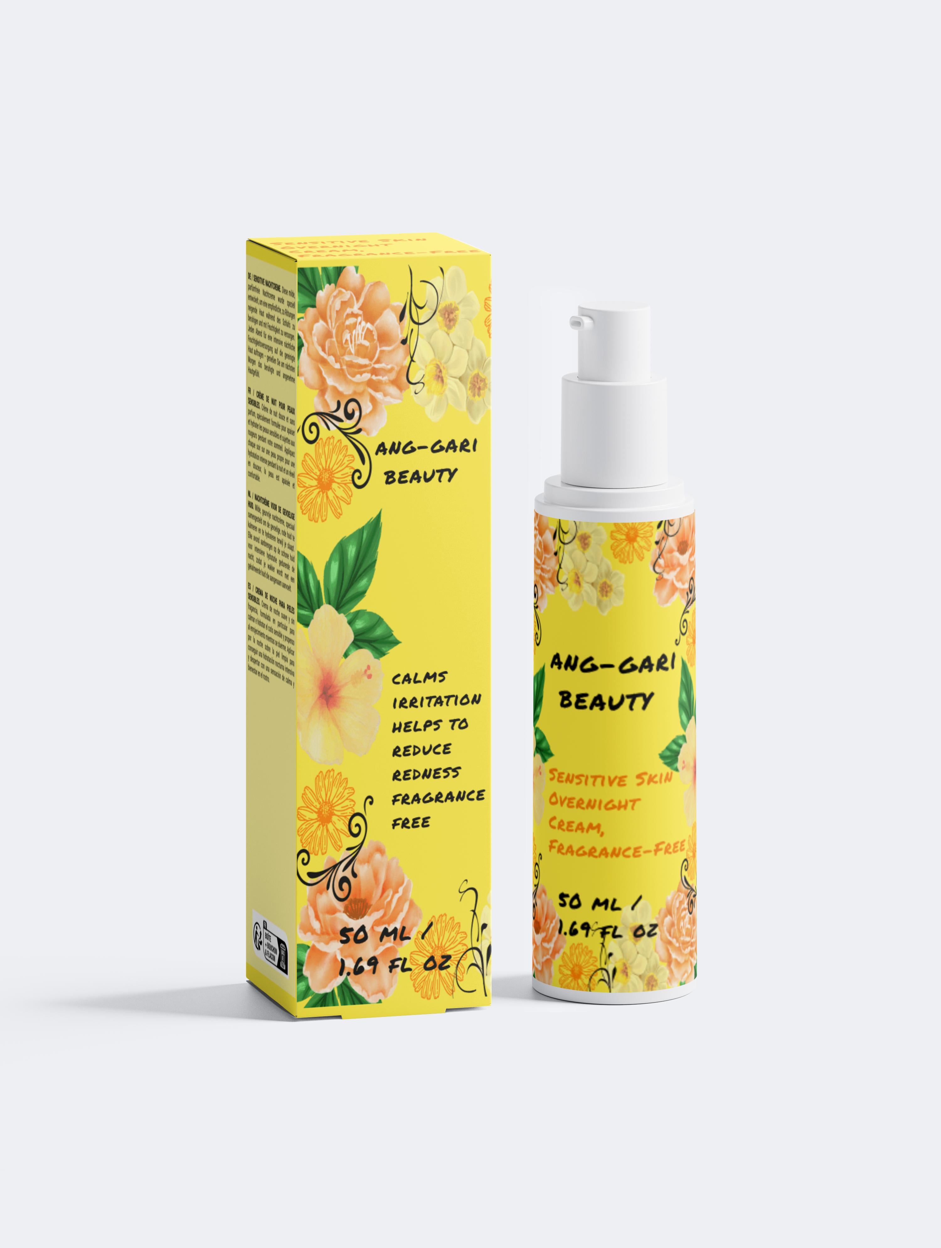 Sensitive Skin Overnight Cream, Fragrance-Free
