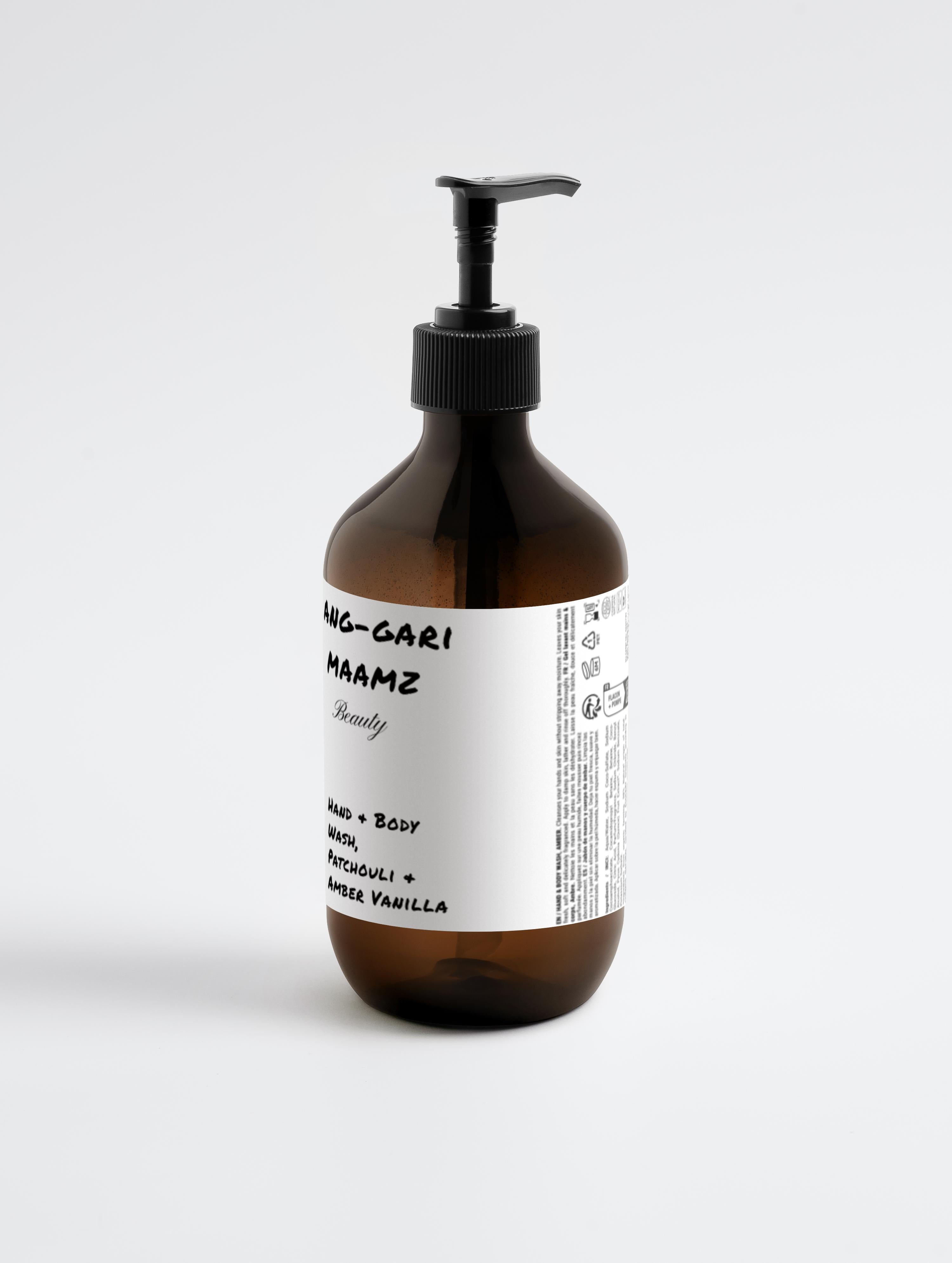 Hand & Body Wash, Patchouli & Amber Vanilla