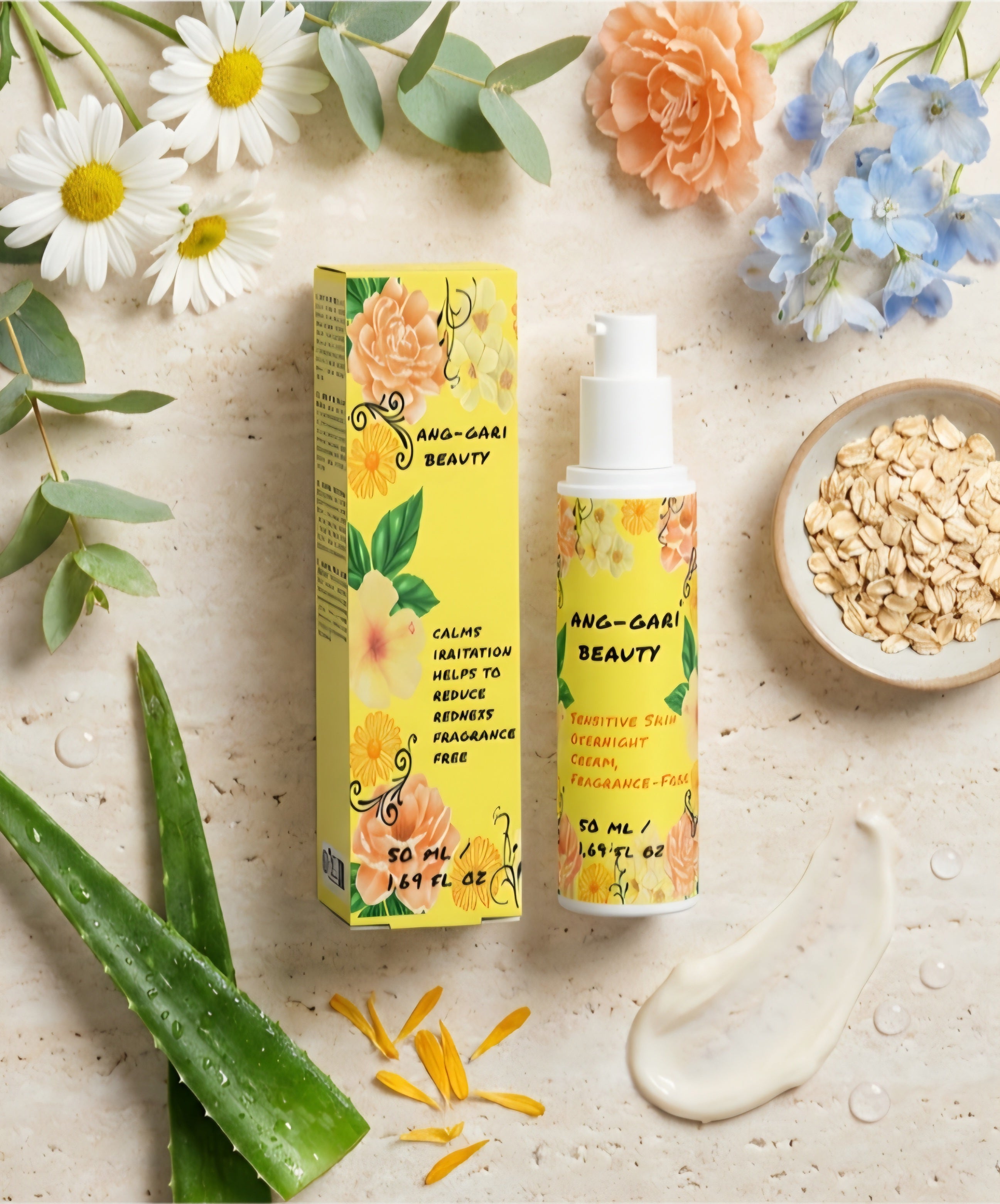 Sensitive Skin Overnight Cream, Fragrance-Free