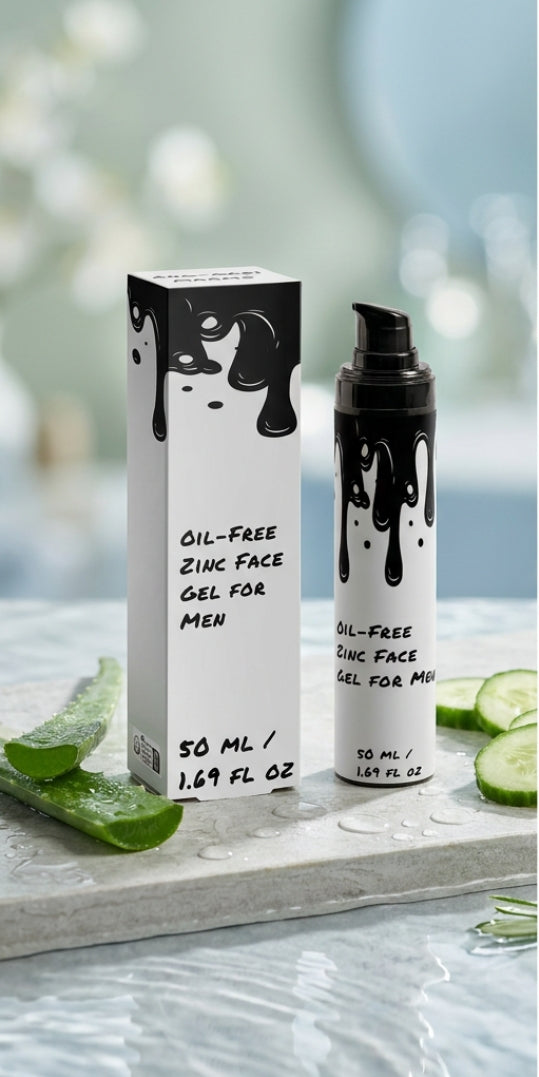Oil-Free Zinc Face Gel for Men