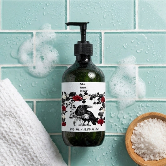 Hand & Body Wash, Peppermint & Dark Cedar